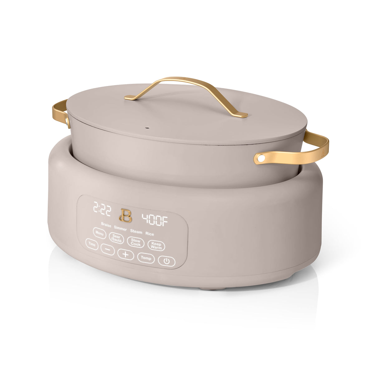 Beautiful 10 in 1, 6 Qt Electric Multi-Cooker, Thyme Green by Drew Barrymore