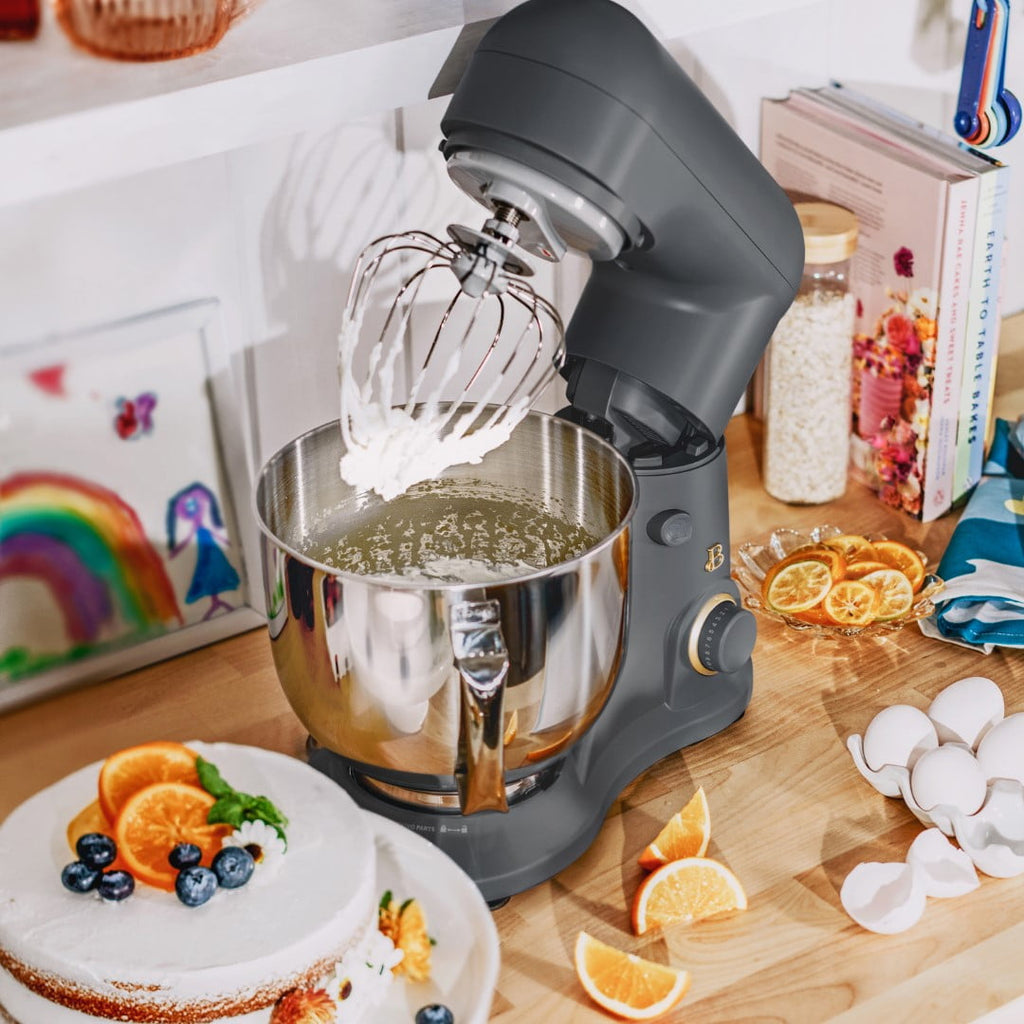 Beautiful 5.3 Qt Stand Mixer, Lightweight & Powerful with Tilt-Head, Chocolate by Drew Barrymore