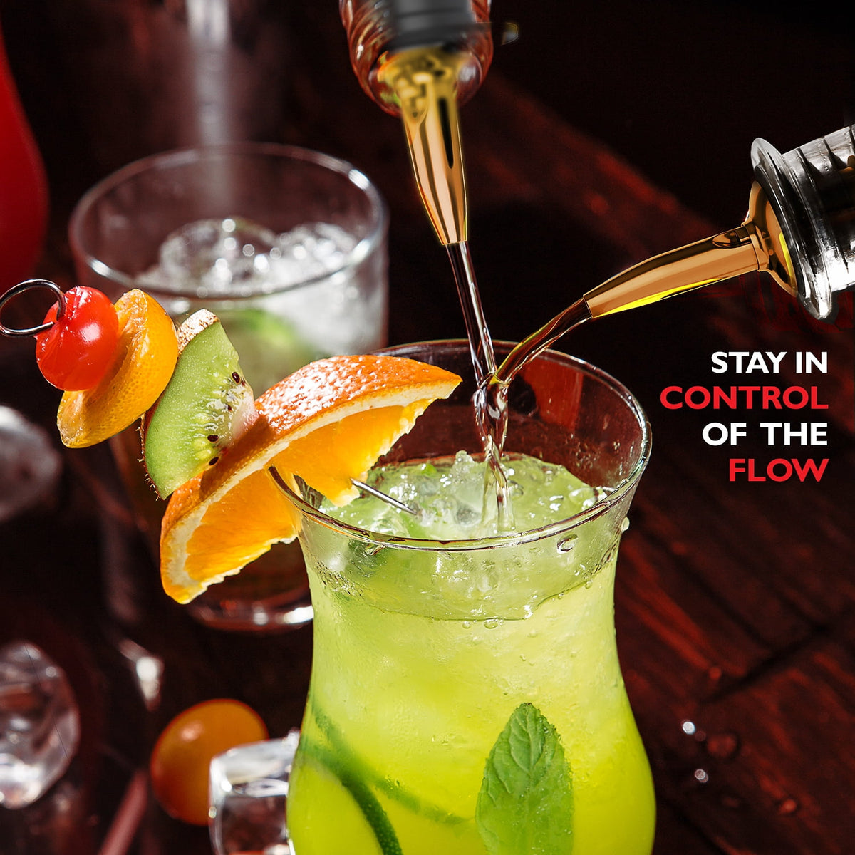 JoyTable 16pc Bartender Cocktail Shaker Set, Stainless Steel Bartender Kit Bar Tool Set, with All Bar Accessories Plus Lemon Squeezer and Great Recipe Book