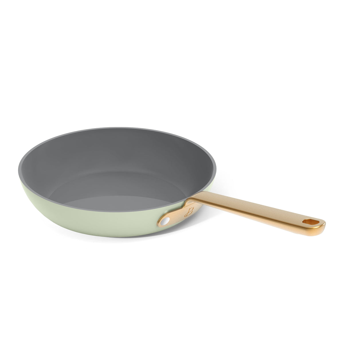 Beautiful 12-Piece Cookware Set, Pots and Pans with Strainer Lids and EverGood Ceramic Nonstick Coating, White Icing by Drew Barrymore