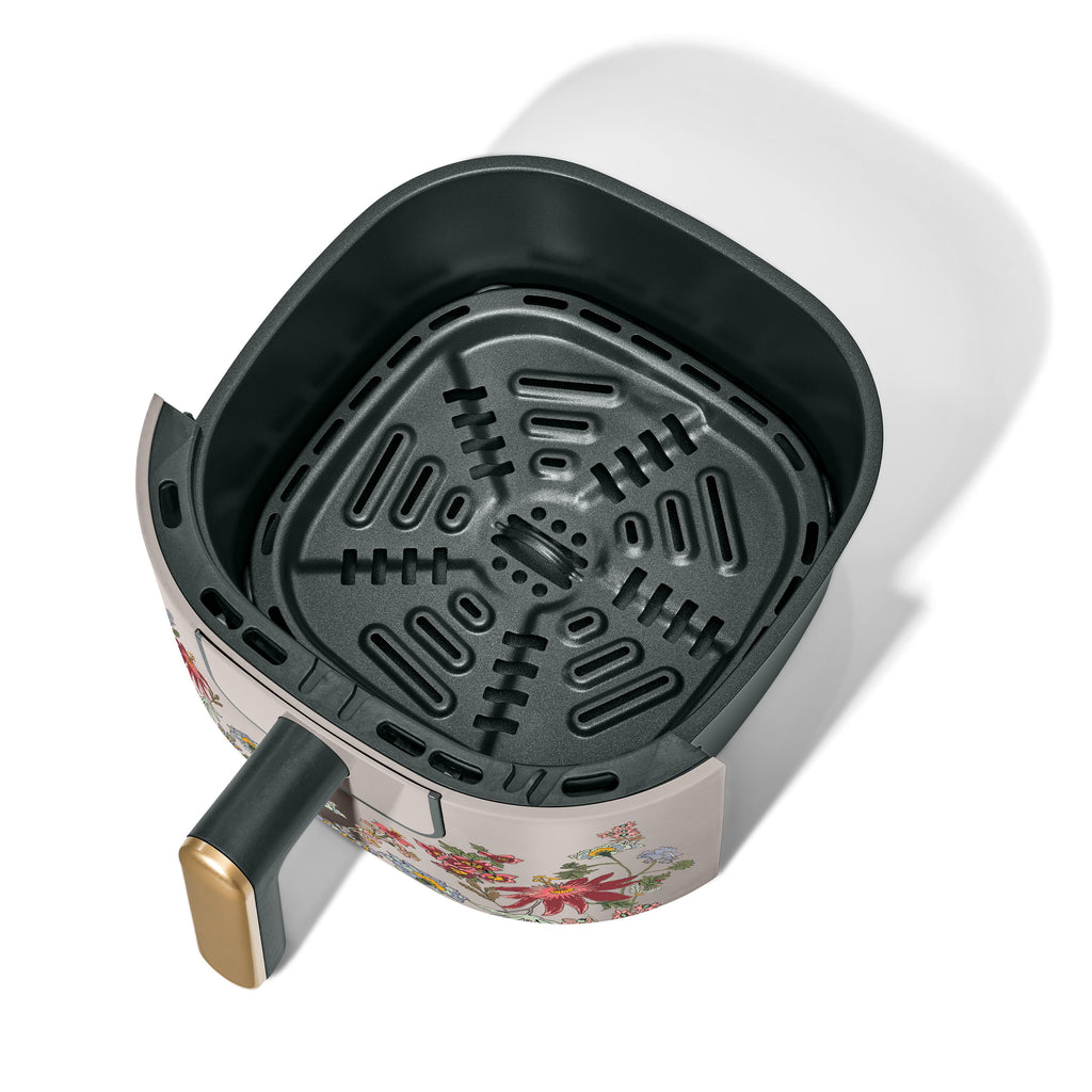Beautiful 3 Qt Air Fryer with TurboCrisp Technology, EverGood Non-Toxic Ceramic Nonstick Coating, Chocolate by Drew Barrymore