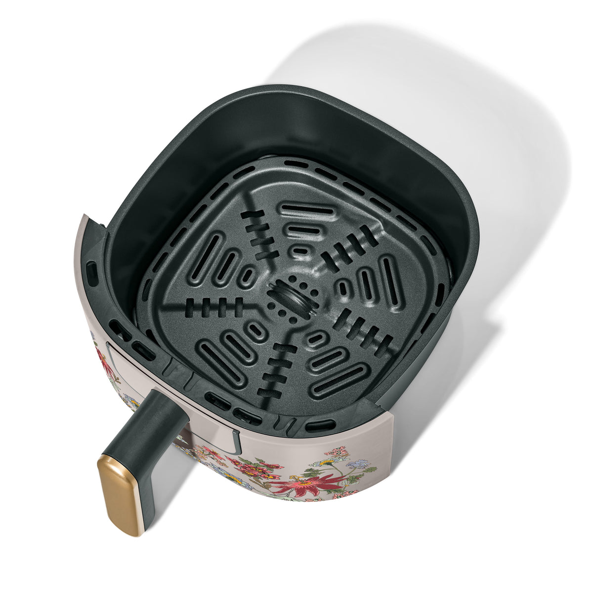 Beautiful 3 Qt Air Fryer with TurboCrisp Technology, EverGood Non-Toxic Ceramic Nonstick Coating, Chocolate by Drew Barrymore