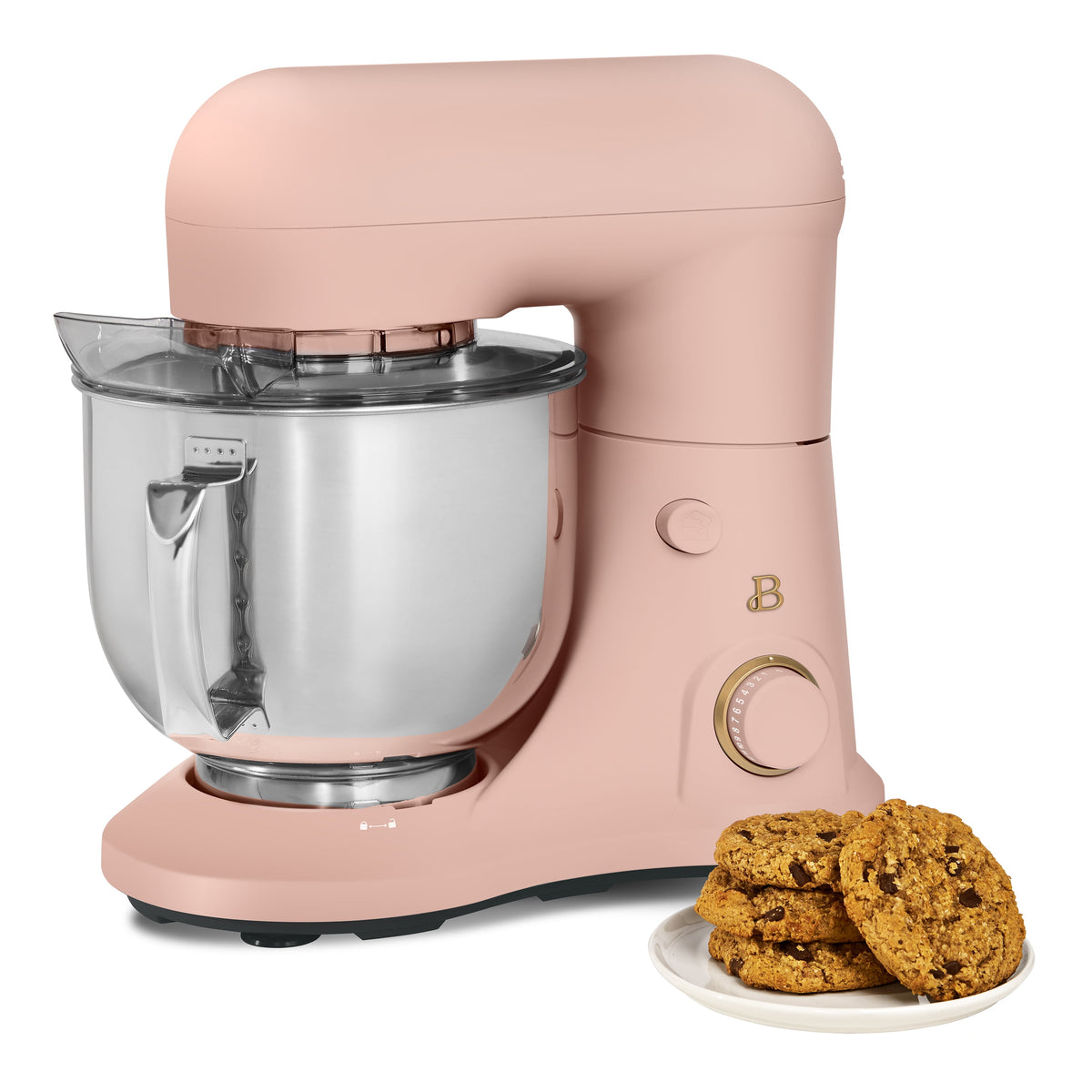 Beautiful 5.3 Qt Stand Mixer, Lightweight & Powerful with Tilt-Head, Chocolate by Drew Barrymore