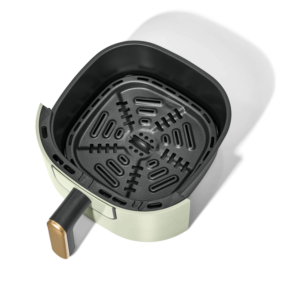 Beautiful 3 Qt Air Fryer with TurboCrisp Technology, EverGood Non-Toxic Ceramic Nonstick Coating, Chocolate by Drew Barrymore