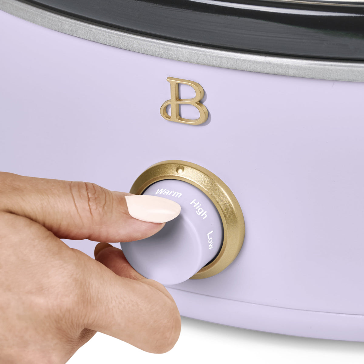 Beautiful 2.5 Qt Dip and Serve Manual Slow Cooker, Chocolate by Drew Barrymore