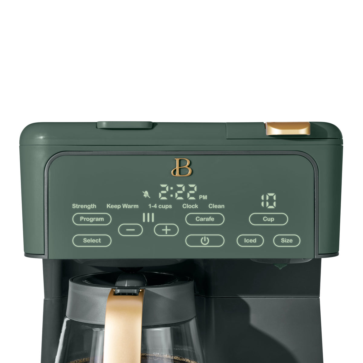 Beautiful by Drew Barrymore Multi-Brew 12-Cup Programmable Drip & Single-Serve Coffee Maker, White Icing