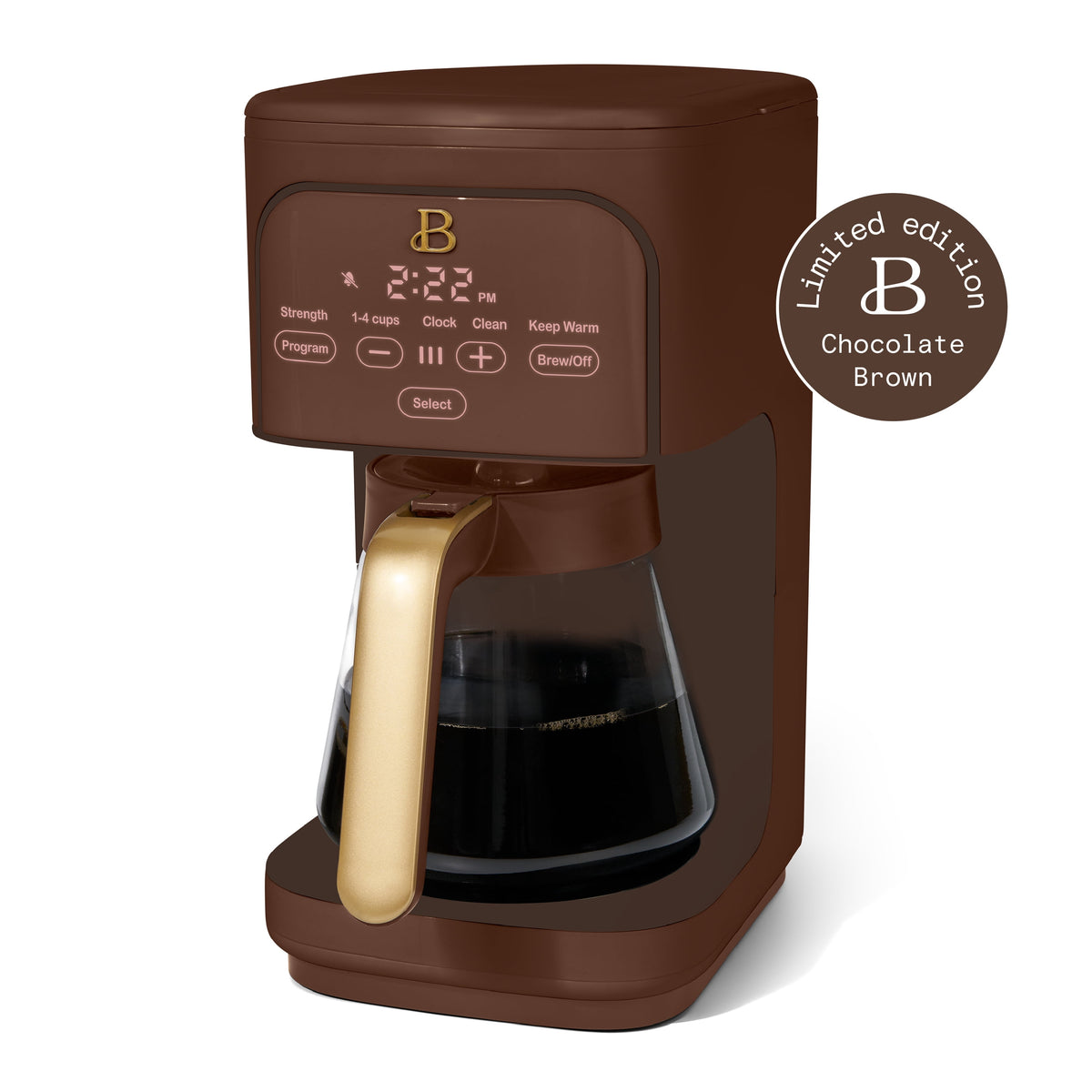 Beautiful 12 cup Programmable Coffee Maker, Thyme Green by Drew Barrymore