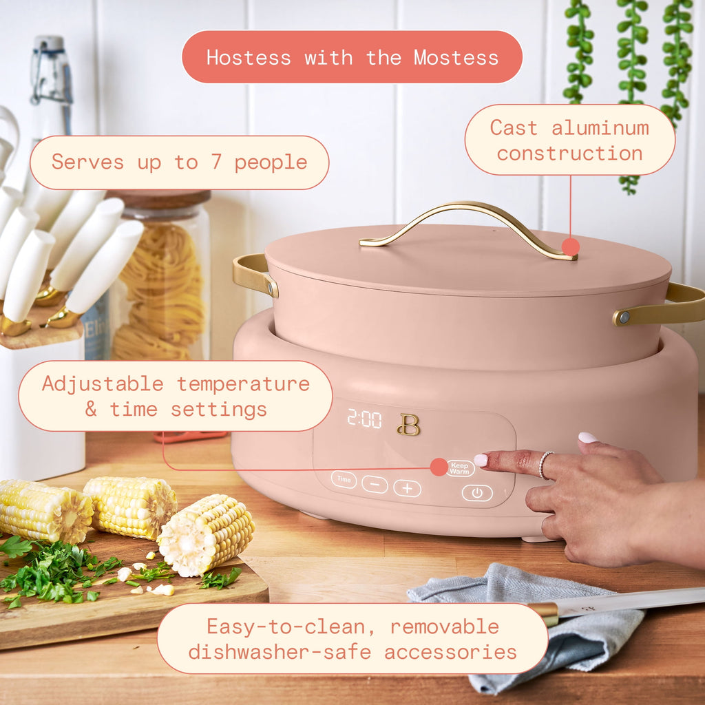 Beautiful 10 in 1, 6 Qt Electric Multi-Cooker, Thyme Green by Drew Barrymore