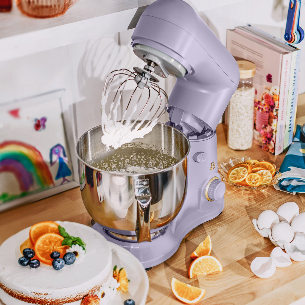 Beautiful 5.3 Qt Stand Mixer, Lightweight & Powerful with Tilt-Head, Chocolate by Drew Barrymore
