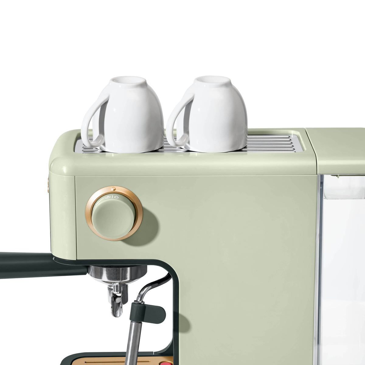 Beautiful by Drew Barrymore Slim Espresso Machine, 20-Bar Pressure, Black Sesame