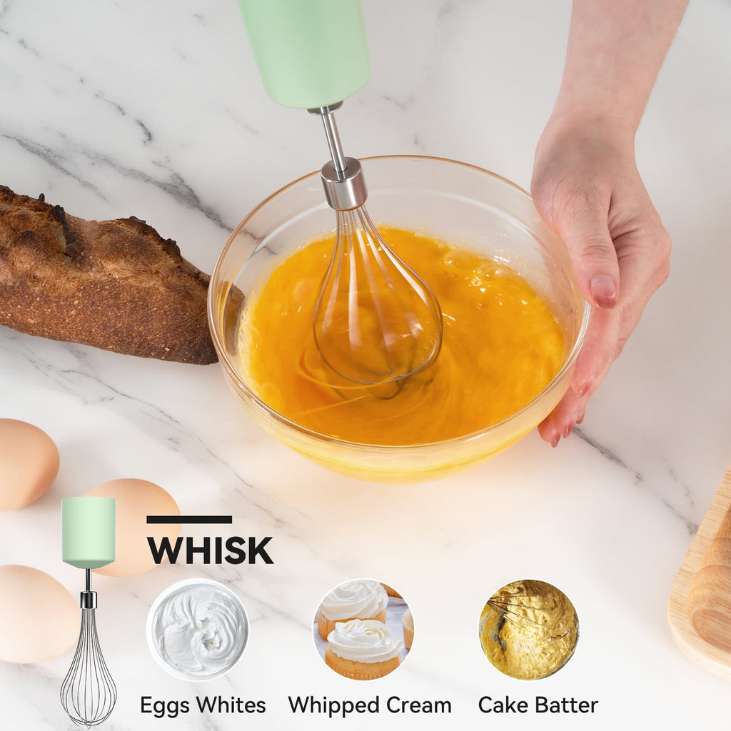 LINKChef Immersion Blender, 1000W 20-Speed 5-in-1 Hand Blender with Turbo Mode, Scratch-Resistant Stick Blender for Baby Food, Ice & Smoothie(Black)