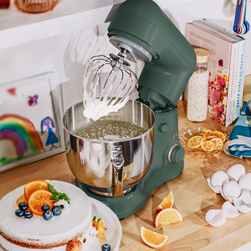 Beautiful 5.3 Qt Stand Mixer, Lightweight & Powerful with Tilt-Head, Chocolate by Drew Barrymore