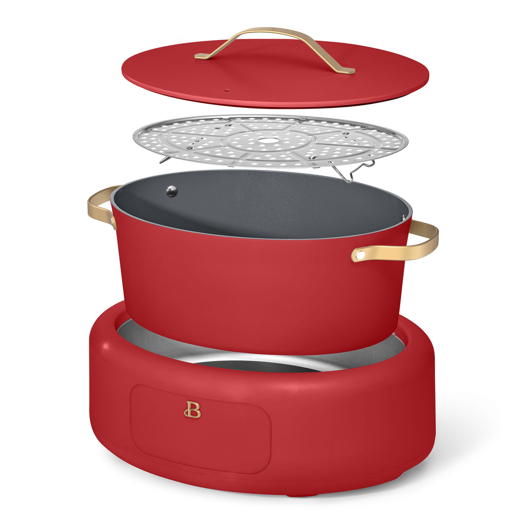 Beautiful 10 in 1, 6 Qt Electric Multi-Cooker, Thyme Green by Drew Barrymore