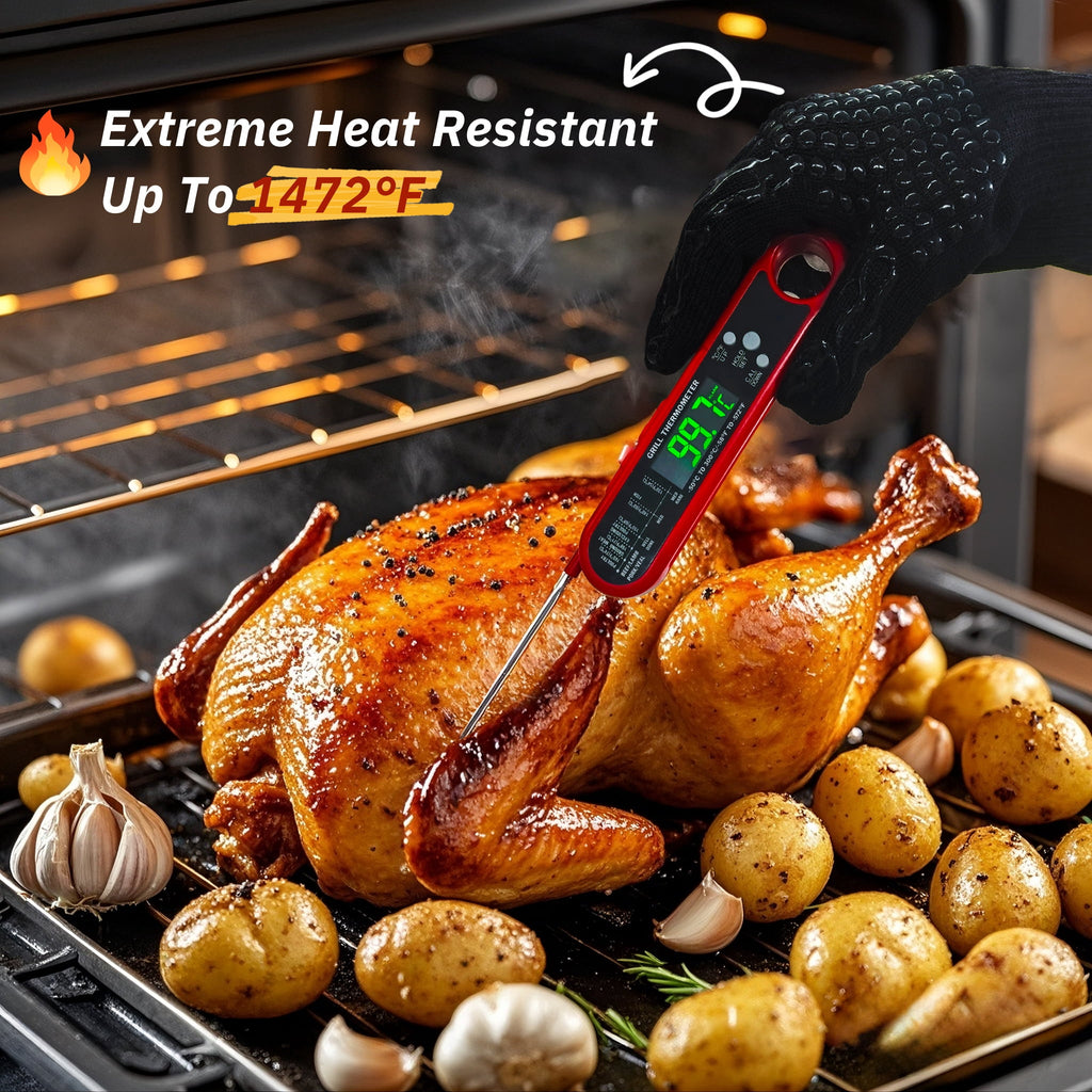 AGCAN Digital Meat Thermometer Instant Read Food Thermometers for BBQ Grilling Cooking