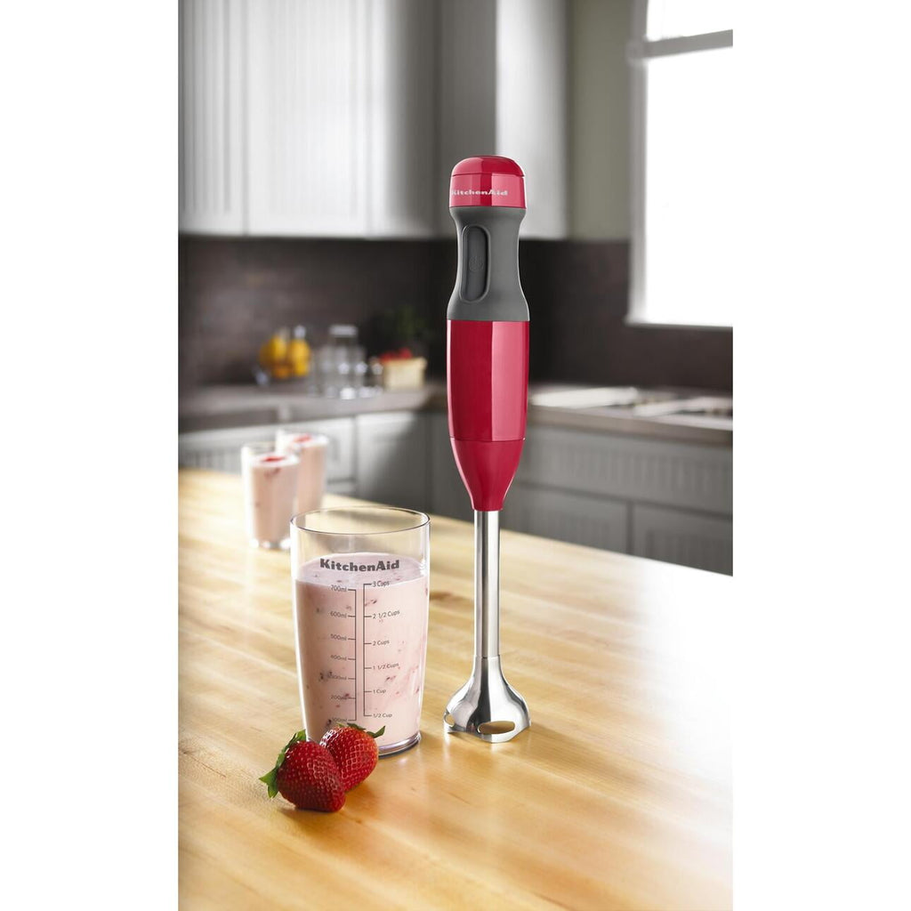 KitchenAid 2-Speed Corded Hand Blender, Onyx Black with Blending Jar and Lid, KHB1231OB