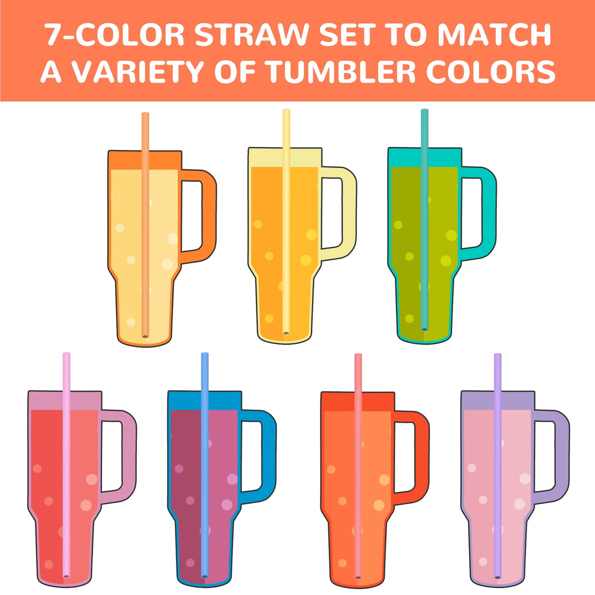 Tomorotec 12" Reusable Silicone Drinking Straws 15PCS with 2 Brushes, Compatible with Stanley Tumblers 40oz 30oz 20oz, Customizable for Various Drinkware, BPA-Free & Safe for Teeth (Morandi Colors)