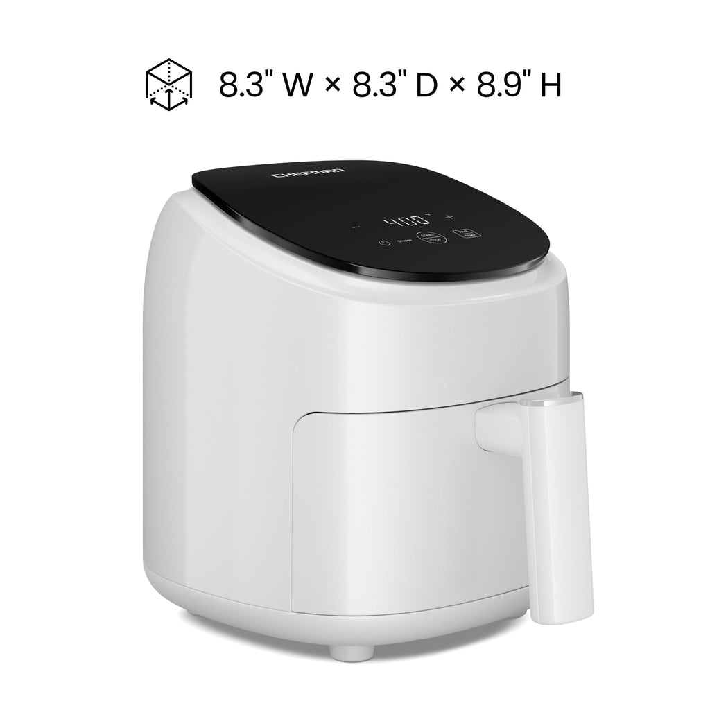 Chefman TurboFry 2-Quart Digital Air Fryer, Compact Design for Quick Meals, Dishwasher-Safe – Black