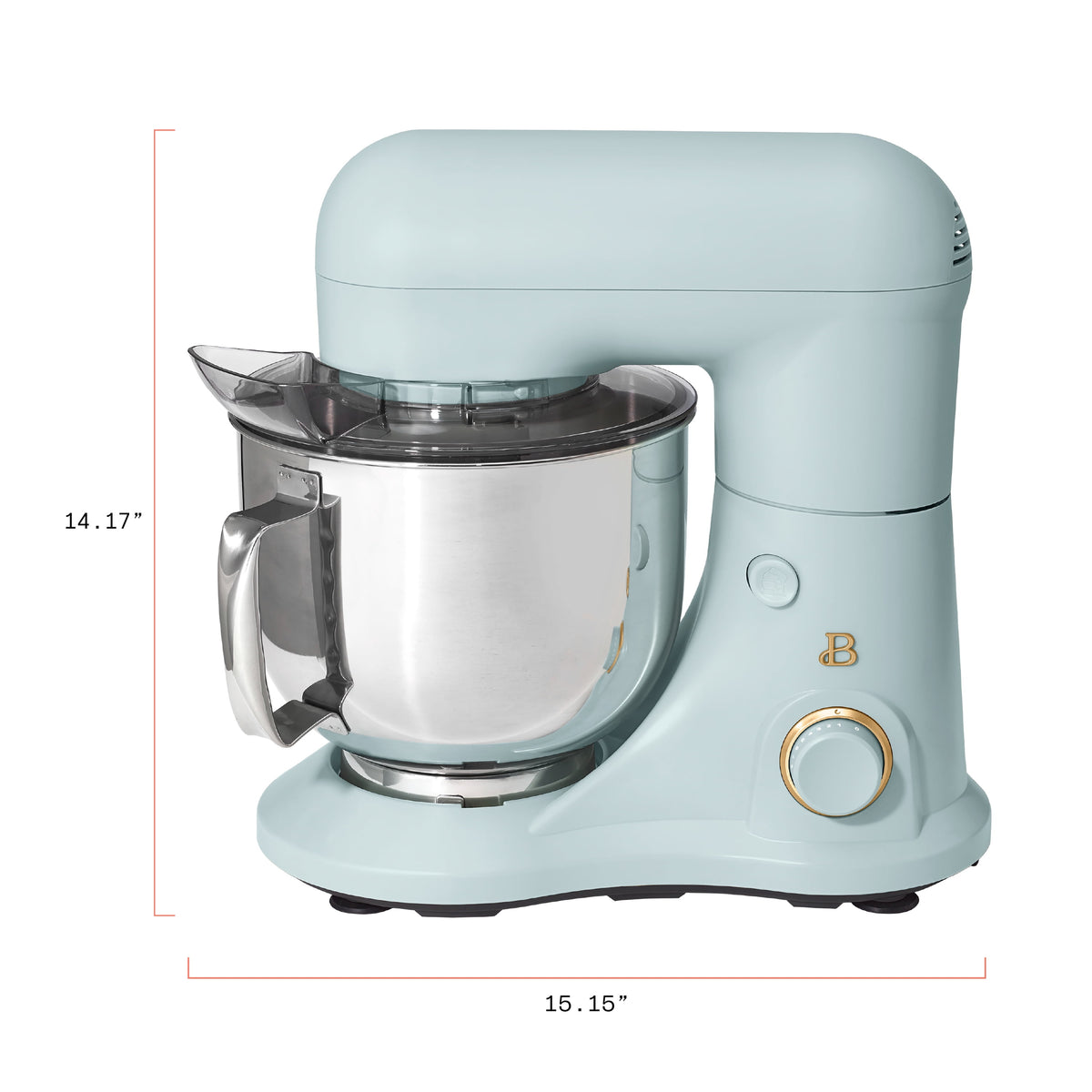 Beautiful 5.3 Qt Stand Mixer, Lightweight & Powerful with Tilt-Head, Chocolate by Drew Barrymore