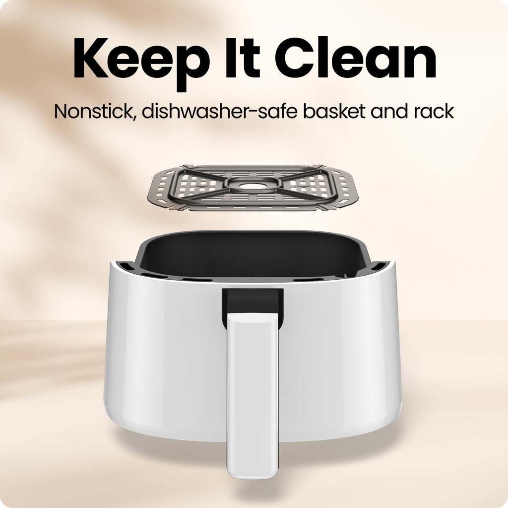 Chefman TurboFry 2-Quart Digital Air Fryer, Compact Design for Quick Meals, Dishwasher-Safe – Black