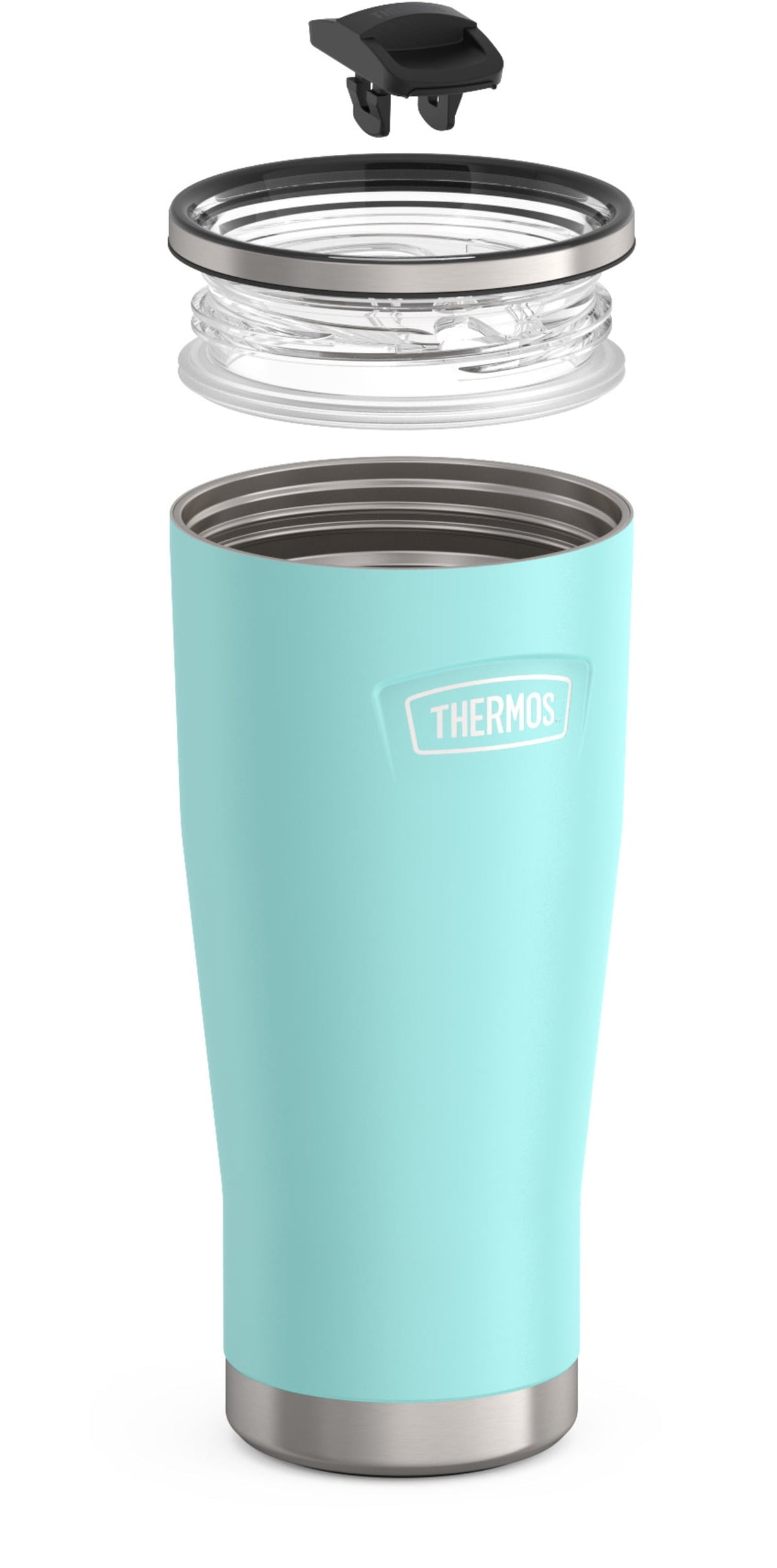 Thermos Stainless Steel Tumbler, w/ Slide Lock Lid, Graphite, 24 oz