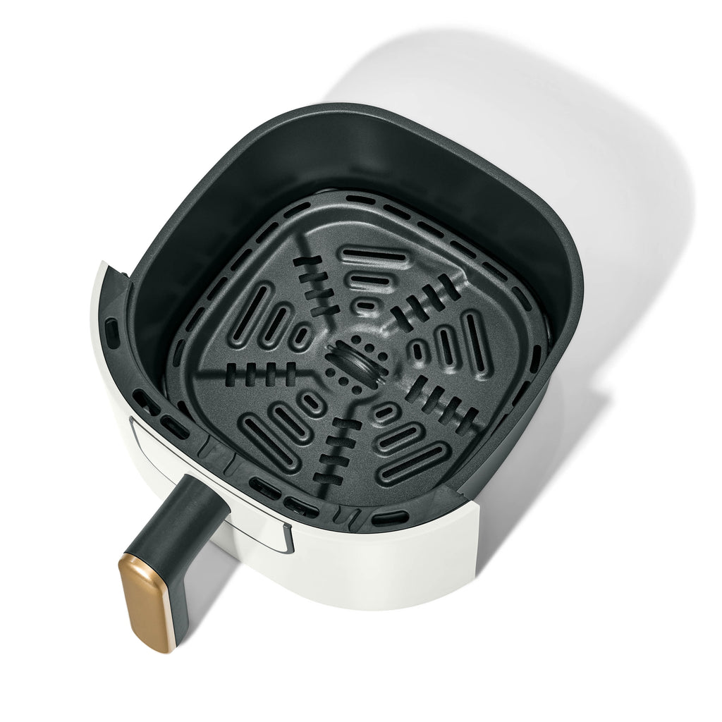 Beautiful 3 Qt Air Fryer with TurboCrisp Technology, EverGood Non-Toxic Ceramic Nonstick Coating, Chocolate by Drew Barrymore