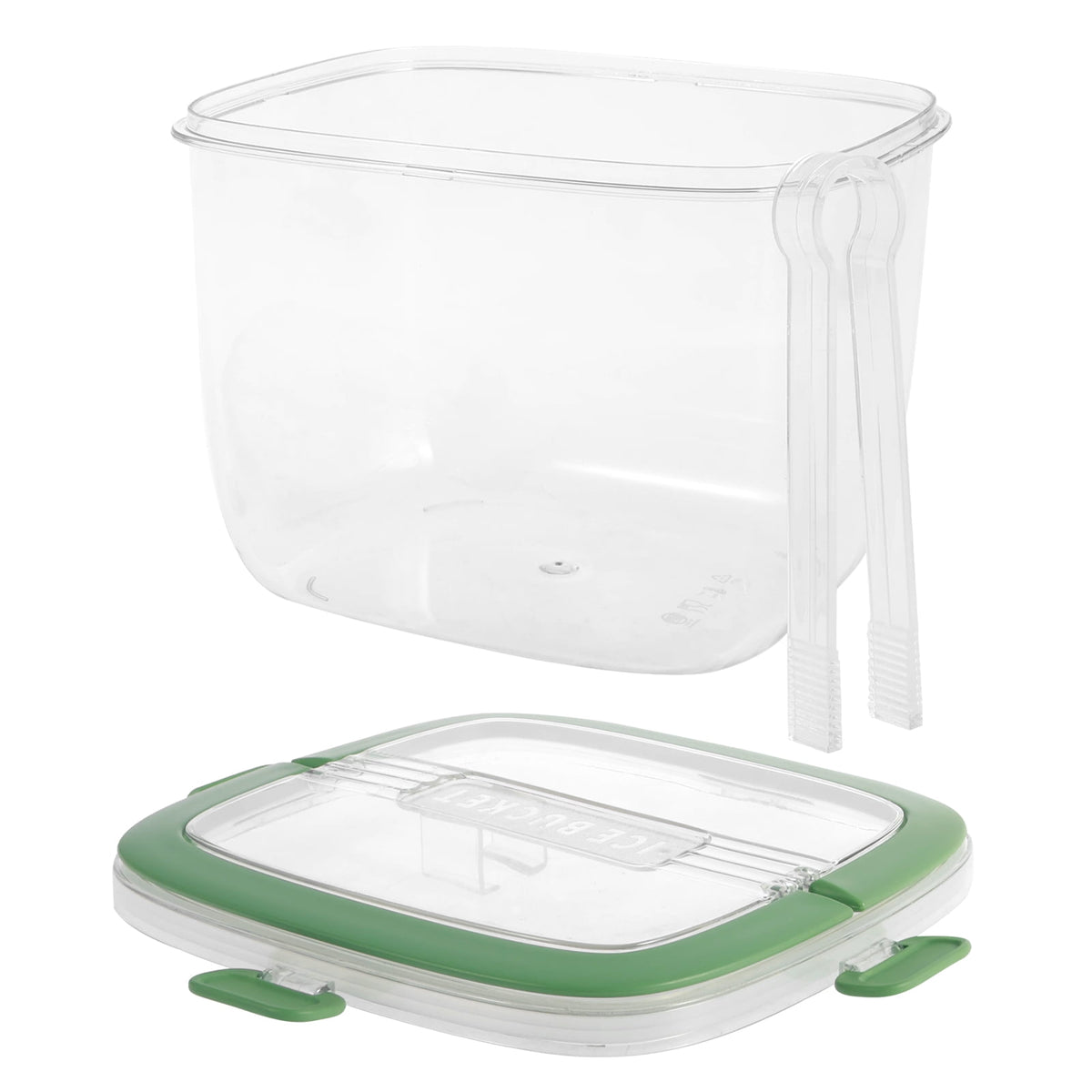 5.3 QT Ice Bucket with Lid and Tong Sealed Ice Bucket Container with Handle Ice Cube Bucket Portable Wine Bucket Multifunctional Ice Storage Bin for Cocktail Freezer Bar