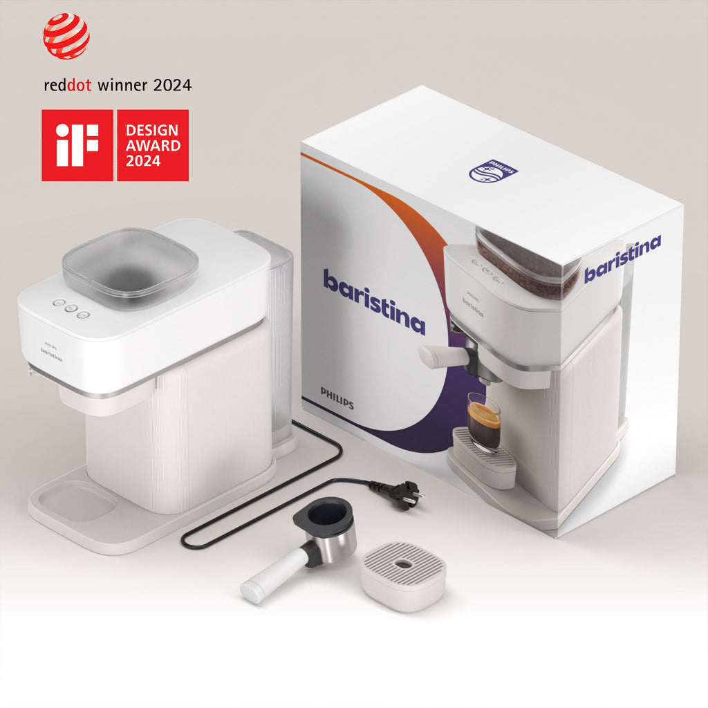 Philips Baristina Automatic Espresso Machine, Milky White