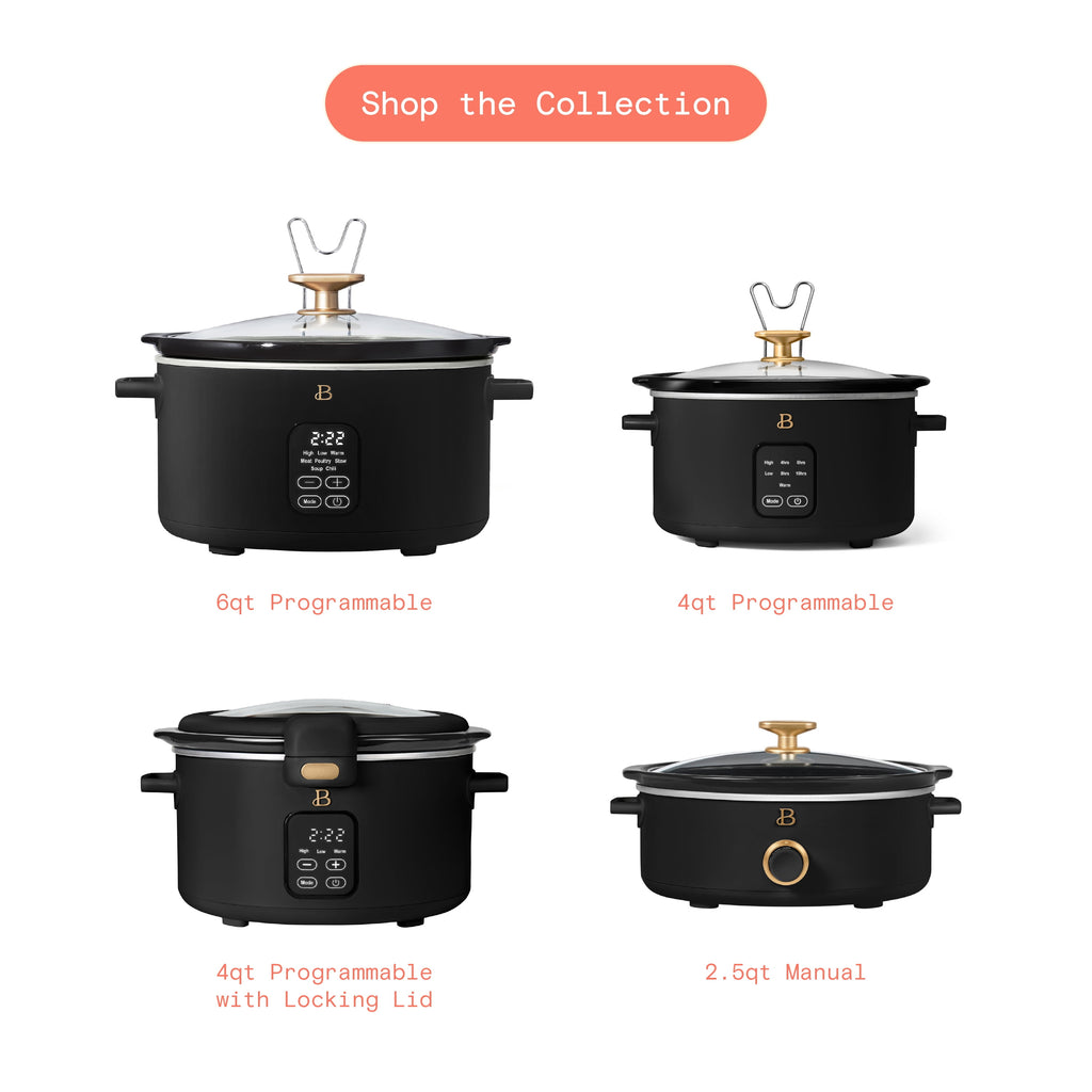 Beautiful 6 Qt Programmable Slow Cooker, Thyme Green by Drew Barrymore
