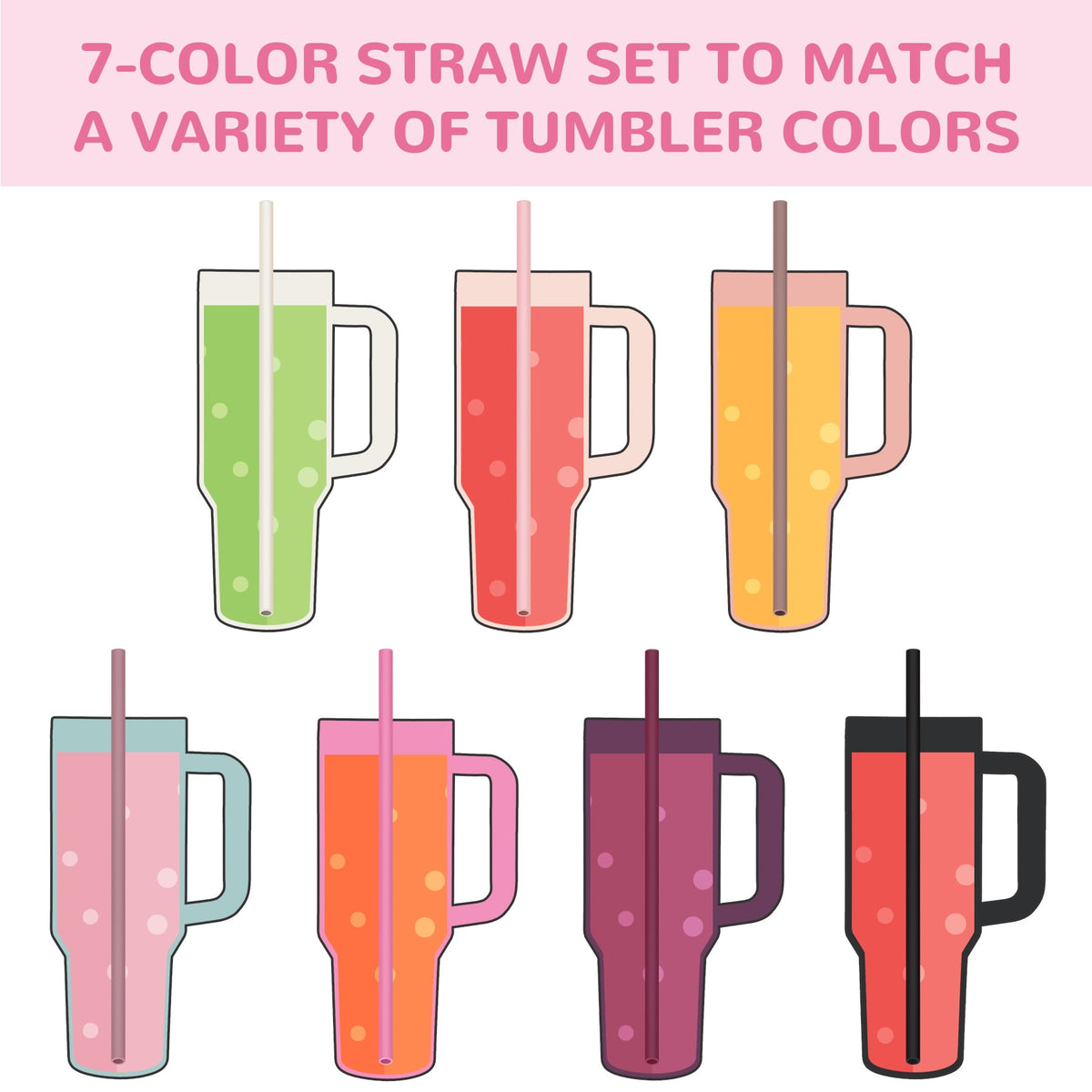 Tomorotec 12" Reusable Silicone Drinking Straws 15PCS with 2 Brushes, Compatible with Stanley Tumblers 40oz 30oz 20oz, Customizable for Various Drinkware, BPA-Free & Safe for Teeth (Morandi Colors)