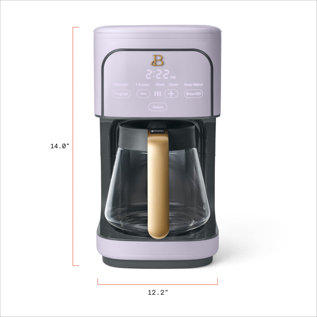 Beautiful 12 cup Programmable Coffee Maker, Thyme Green by Drew Barrymore