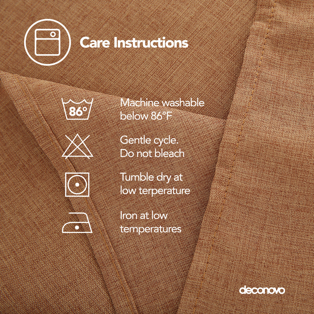 Deconovo Square Tablecloth with Waterproof Finish, Easy-Clean Polyester Table Cover, 54 x 54 Inch, Dark Gray