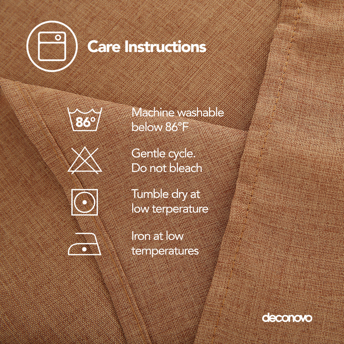 Deconovo Square Tablecloth with Waterproof Finish, Easy-Clean Polyester Table Cover, 54 x 54 Inch, Dark Gray