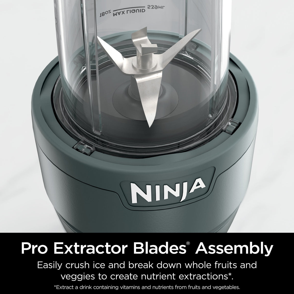 Ninja Nutri-Blender 20-Oz Personal Blender, (2) 20-Oz Dishwasher-Safe To-Go Cups, Smoothie, BN300GY Gray