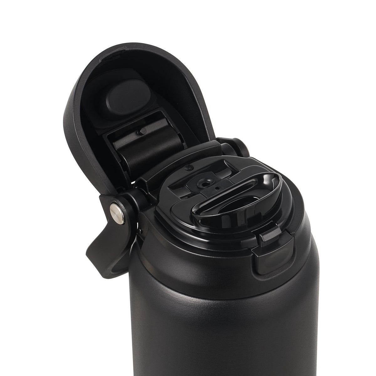TAL 32oz Stainless Steel 2-in-1 Water Bottle with Straw and Chug Lid, Black
