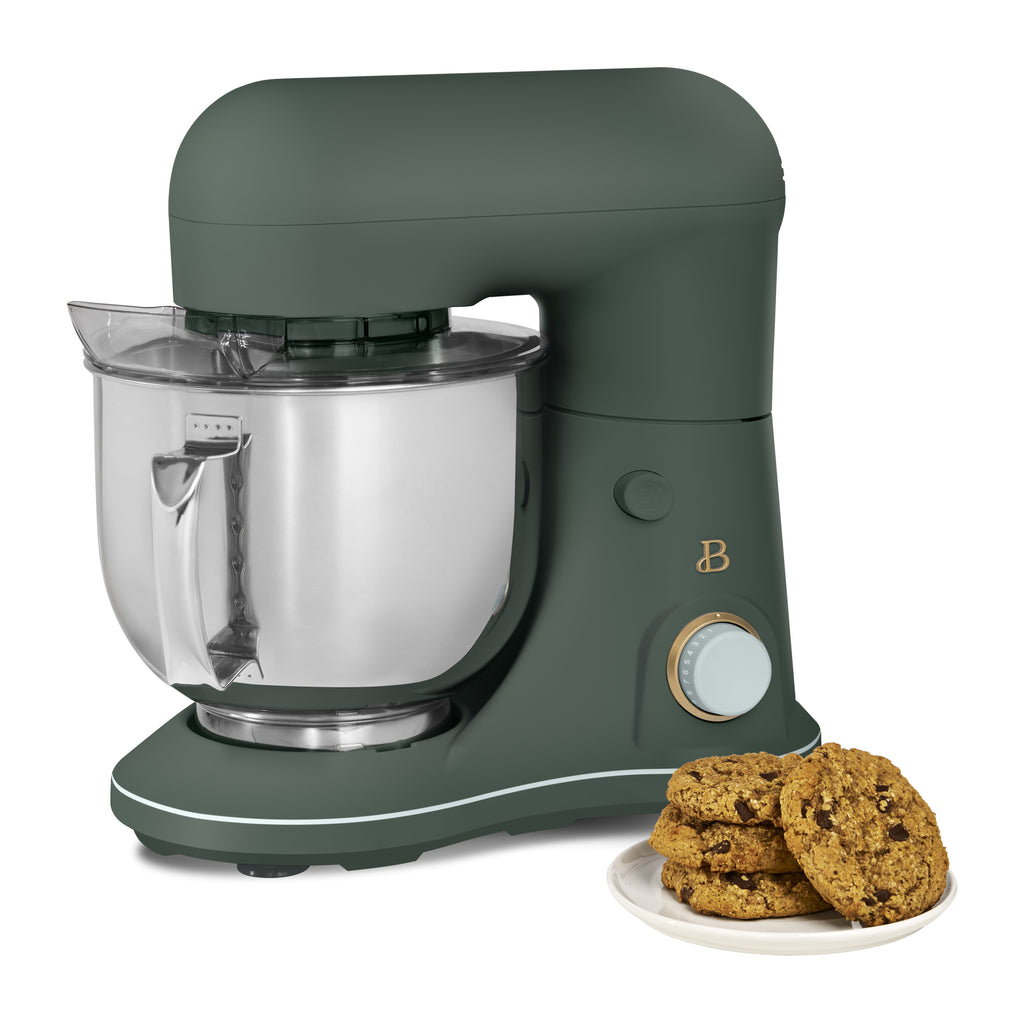 Beautiful 5.3 Qt Stand Mixer, Lightweight & Powerful with Tilt-Head, Chocolate by Drew Barrymore