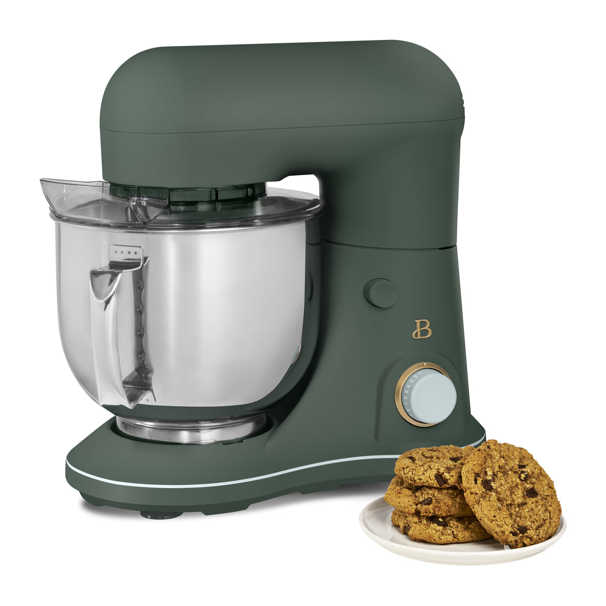 Beautiful 5.3 Qt Stand Mixer, Lightweight & Powerful with Tilt-Head, Chocolate by Drew Barrymore