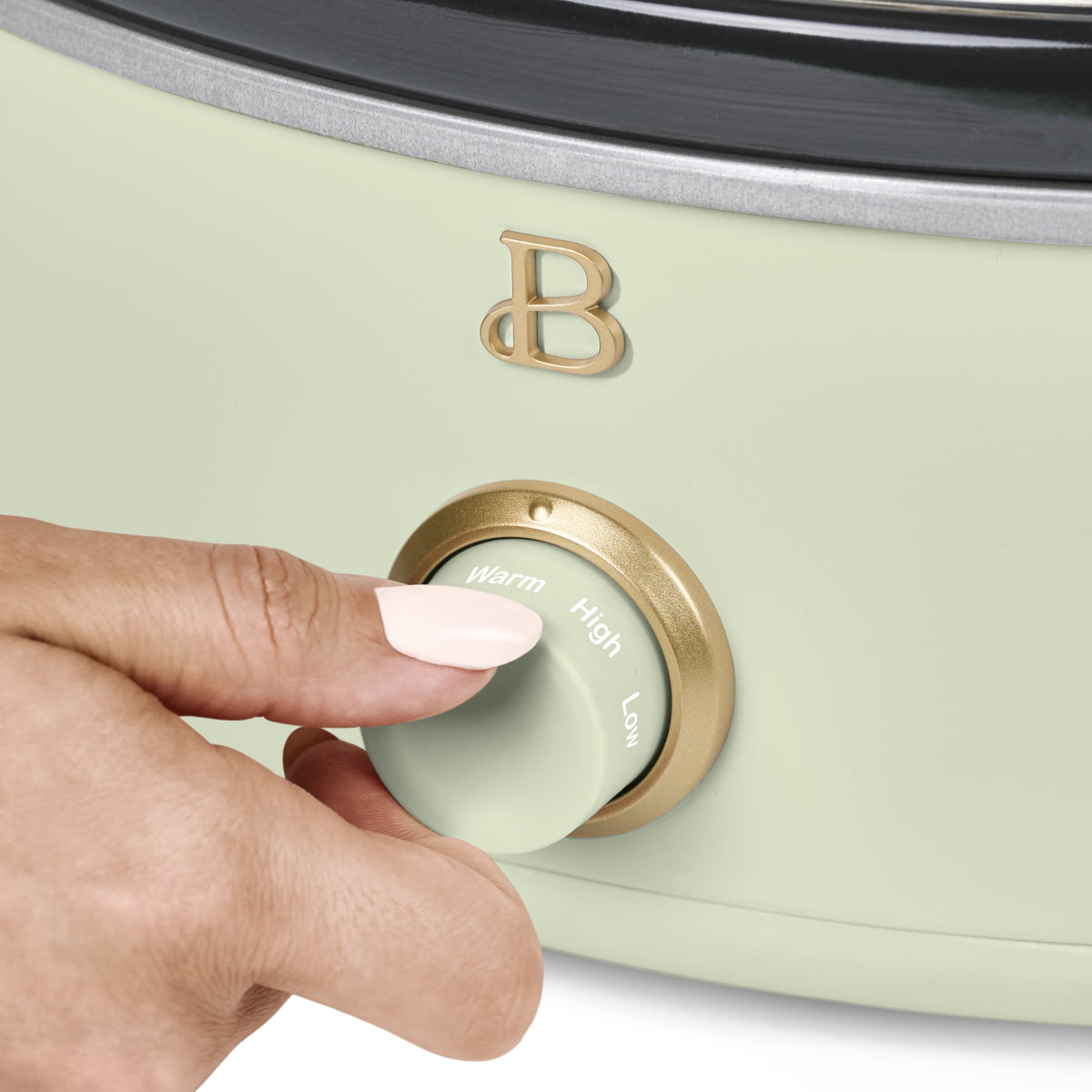 Beautiful 2.5 Qt Dip and Serve Manual Slow Cooker, Chocolate by Drew Barrymore