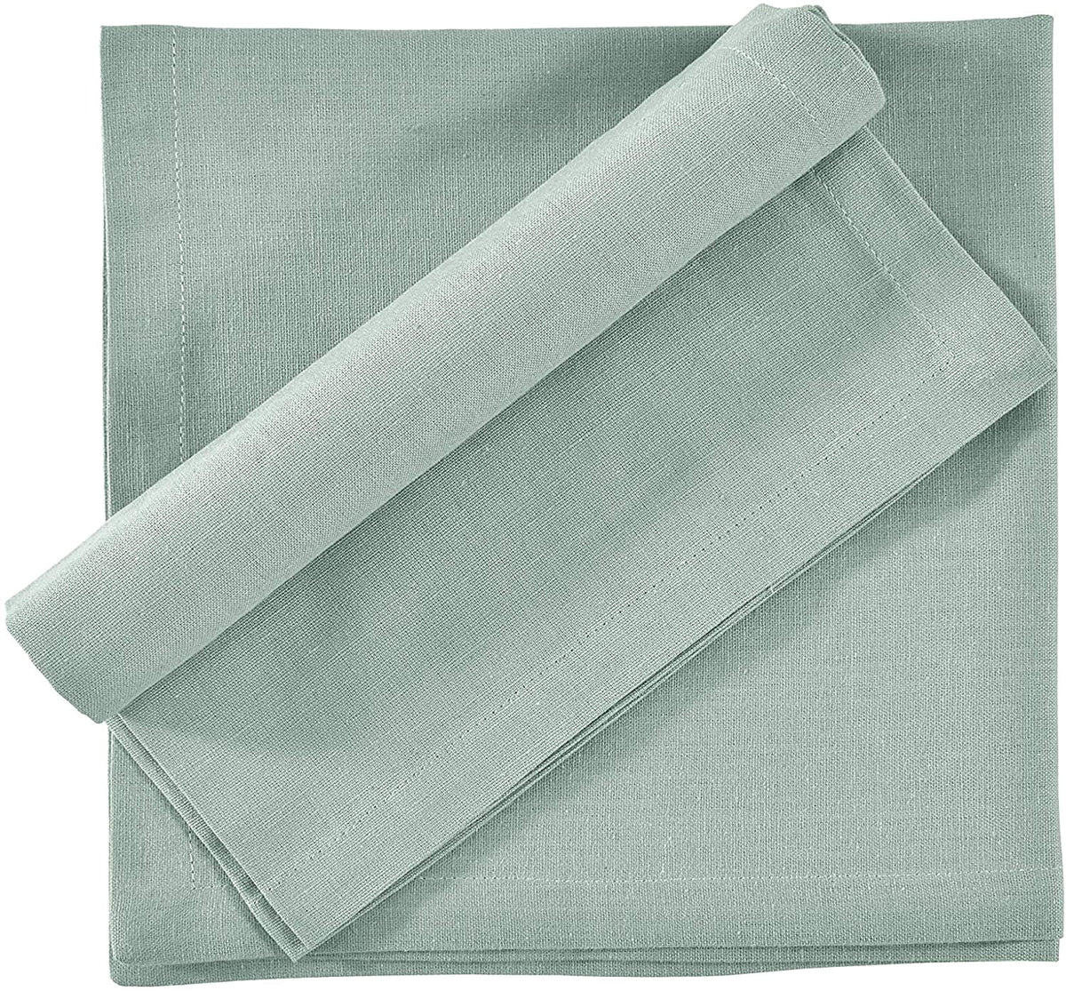 Fingercraft Cloth Napkin, Solid Color Cotton Linen Blend Table Napkins, Soft and Absorbent Fabric, Set of 12, Blush Pink
