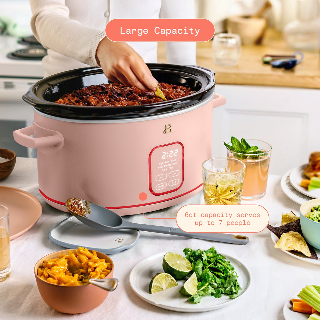 Beautiful 6 Qt Programmable Slow Cooker, Thyme Green by Drew Barrymore
