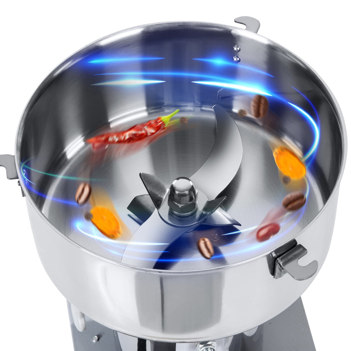 TOPCHANCES 2500g Commercial Spice Grinder Electric Herb Grain Mill Grinder 4200W High Speed Pulverizer