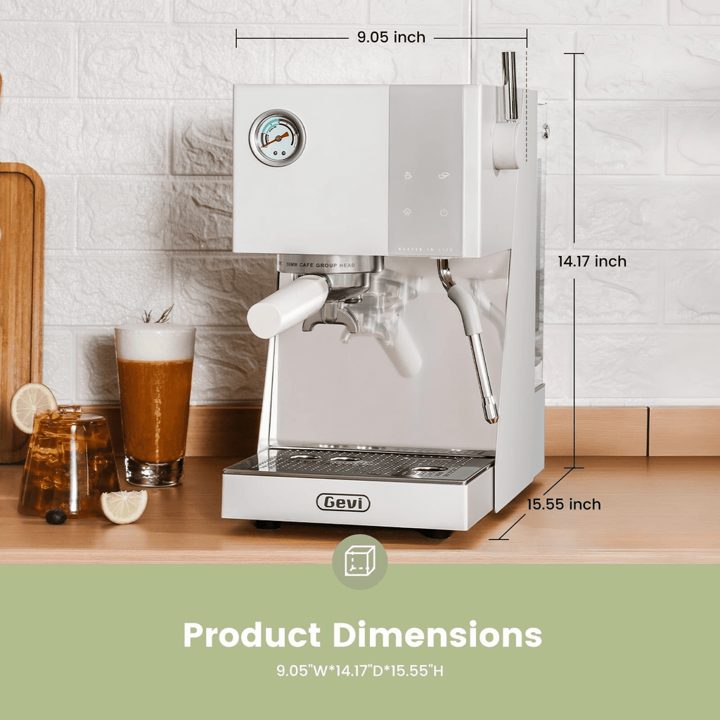 Gevi 20 Bar Espresso Machine & Burr Grinder Combo, 35 Precise Grind Settings, Professional Automatic Coffee Maker, Perfect Gift for Coffee Lovers