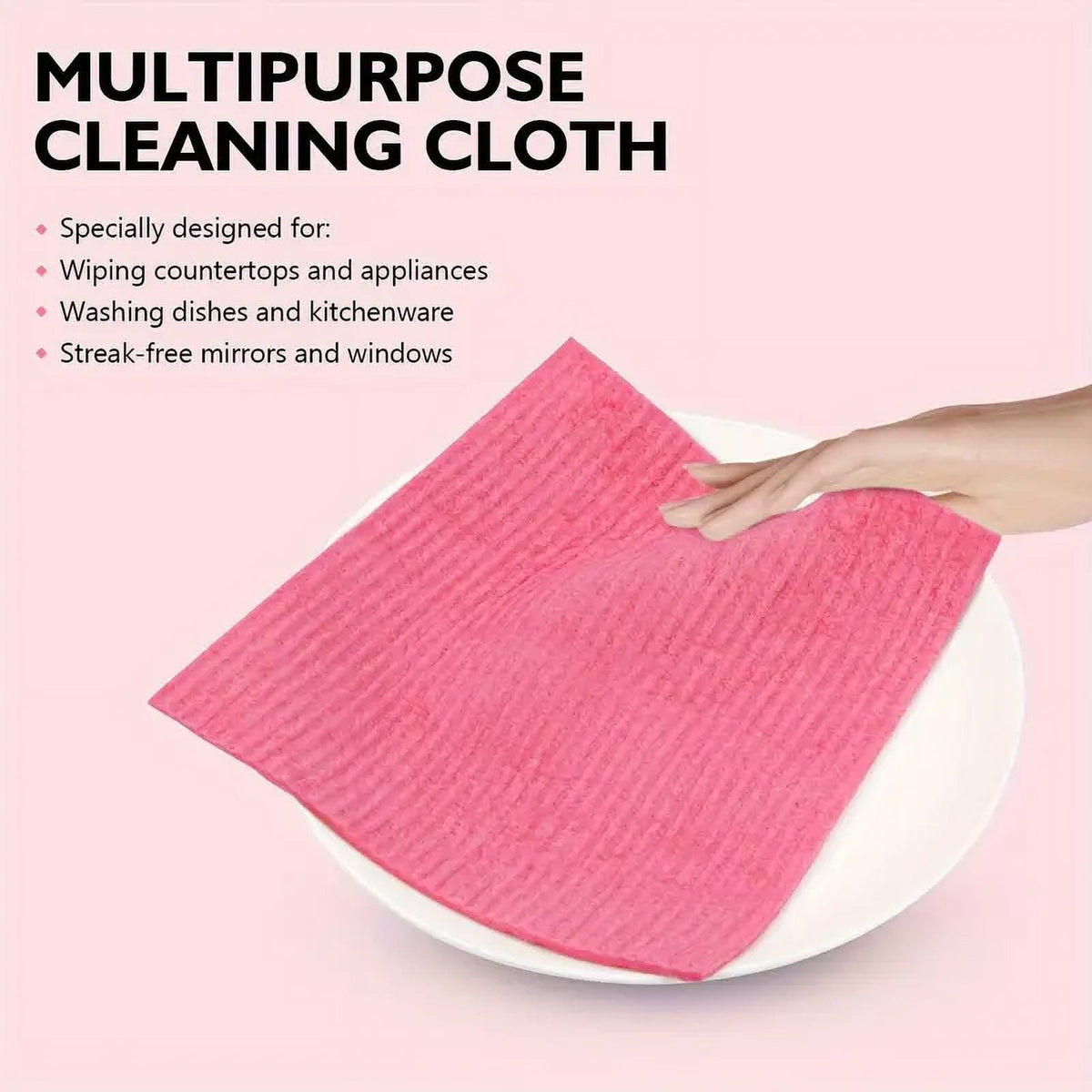 6pcs, Swedish DishCloths For Kitchen- Reusable Paper Towels Washable - Cellulose Sponge Microfiber Dish Cloths