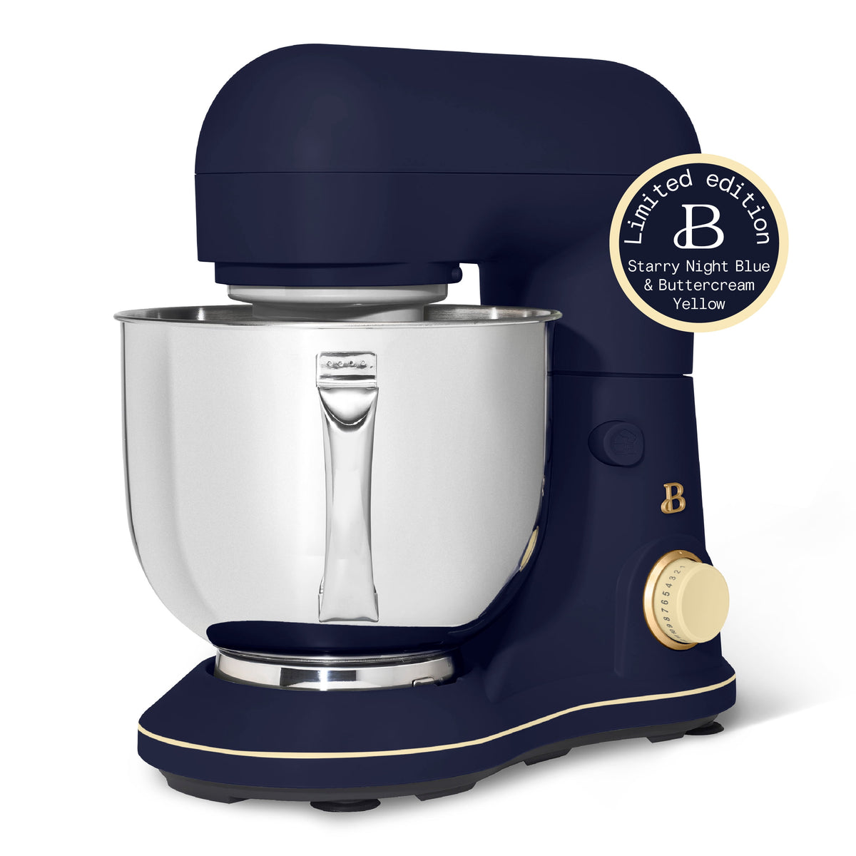 Beautiful 5.3 Qt Stand Mixer, Lightweight & Powerful with Tilt-Head, Chocolate by Drew Barrymore