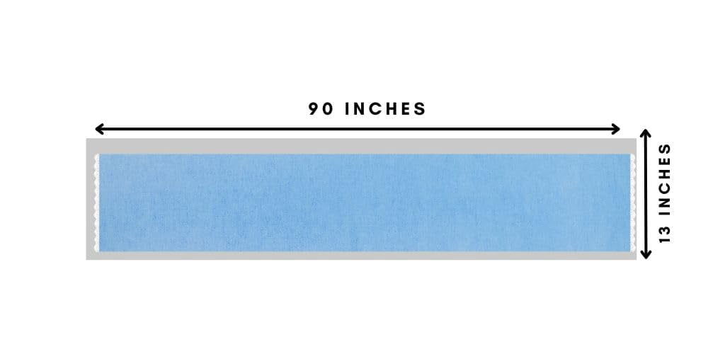 Fingercraft Table Runners, Cotton Dinner Table Centerpiece with Beautiful Premium Lace, Home and Dining Aqua-90