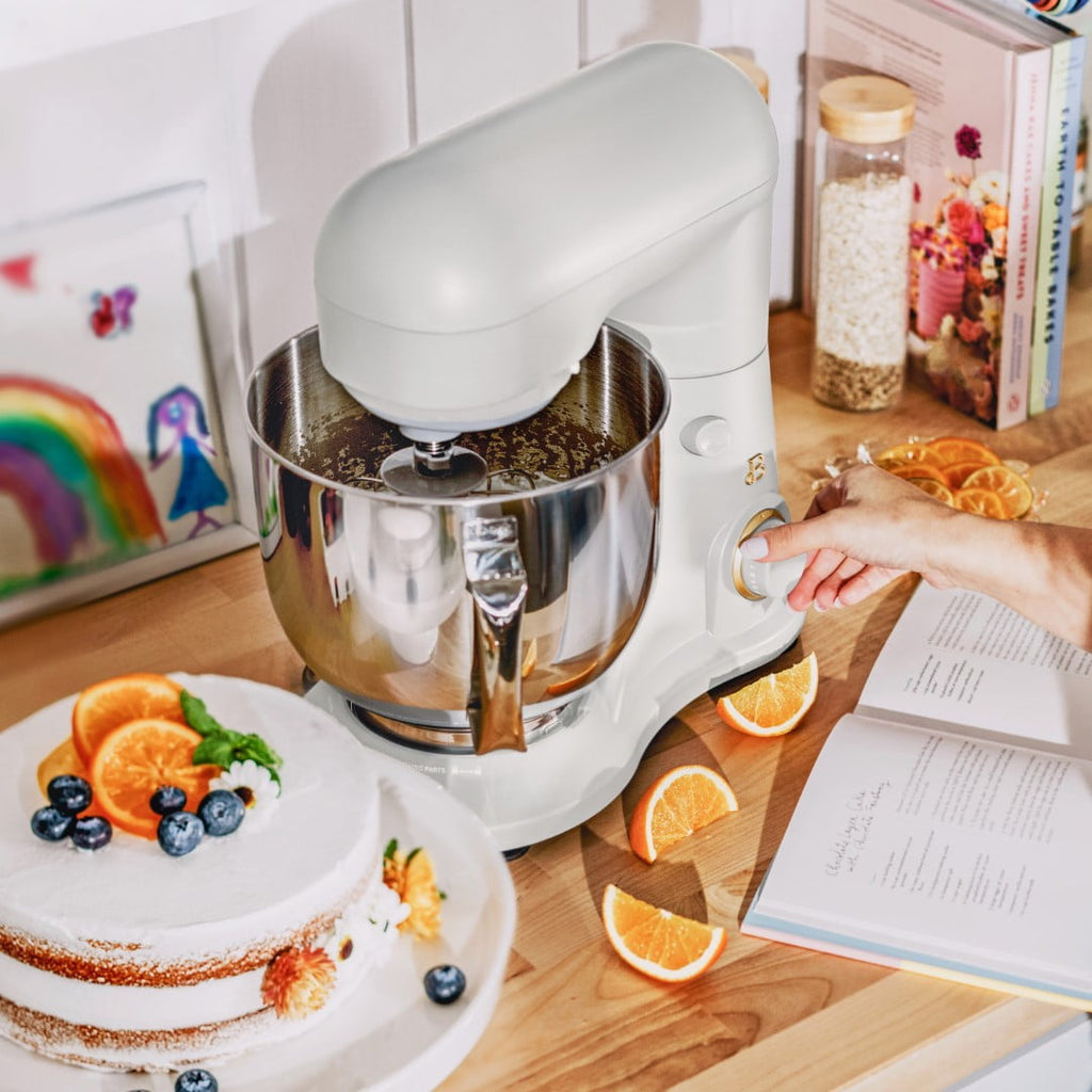 Beautiful 5.3 Qt Stand Mixer, Lightweight & Powerful with Tilt-Head, Chocolate by Drew Barrymore