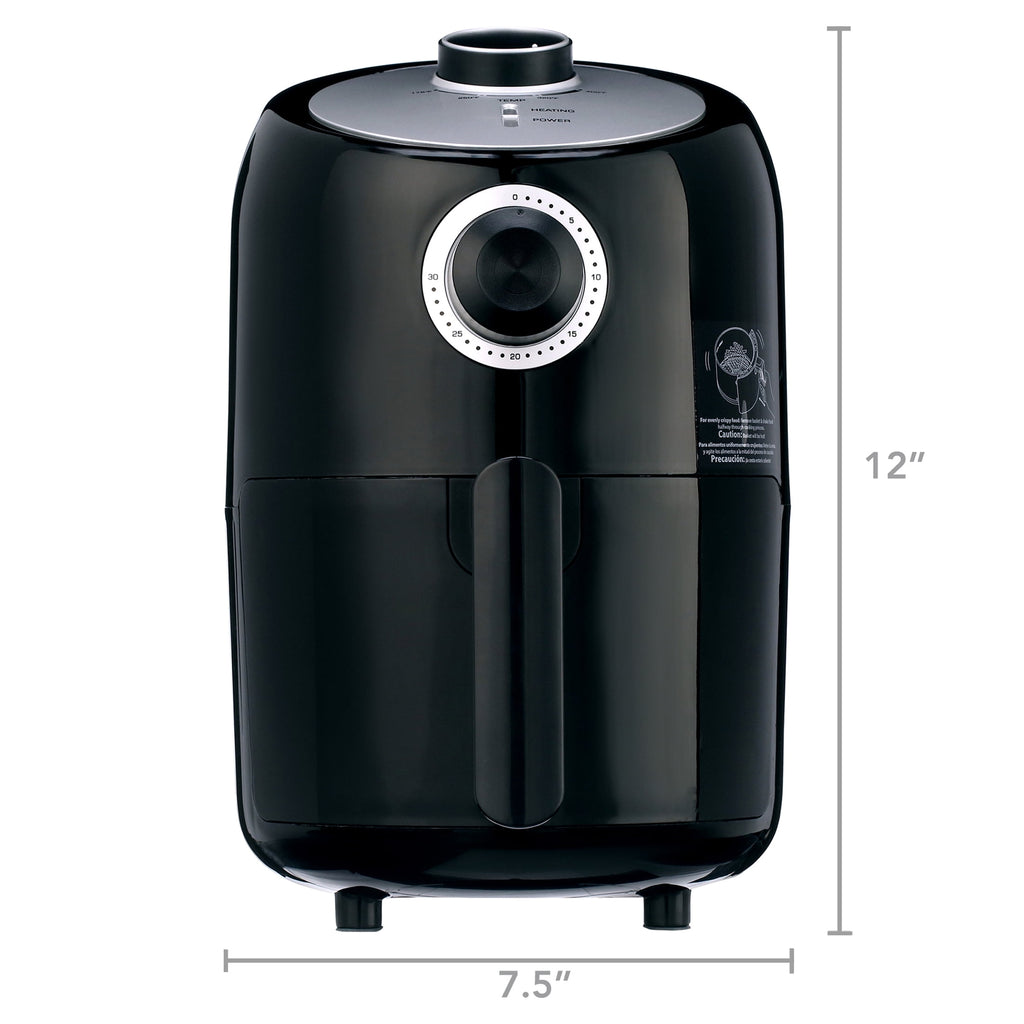 Hicloud 7.5QT Air Fryer, 1600W Multifunction Airfryer with Visible Window, Adjustable Time＆Temperature, Nonstick, 85% Less Oil, 100Pcs Liner