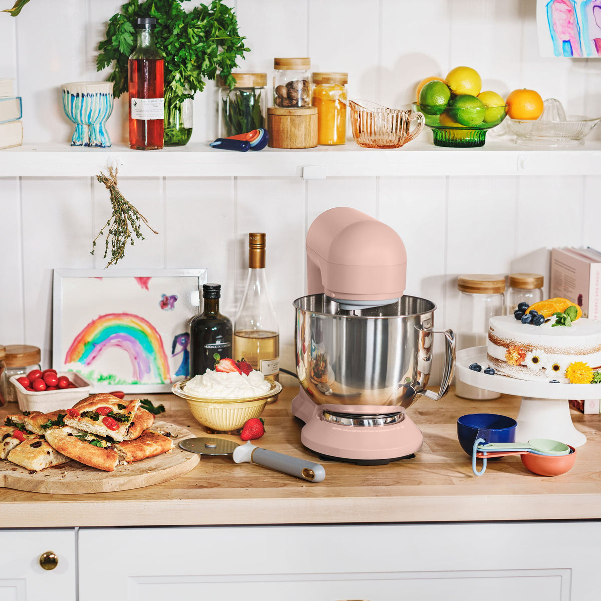 Beautiful 5.3 Qt Stand Mixer, Lightweight & Powerful with Tilt-Head, Chocolate by Drew Barrymore
