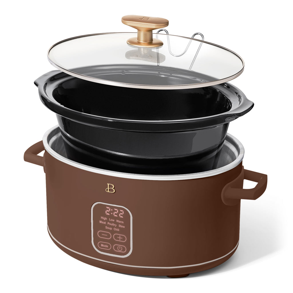 Beautiful 6 Qt Programmable Slow Cooker, Thyme Green by Drew Barrymore