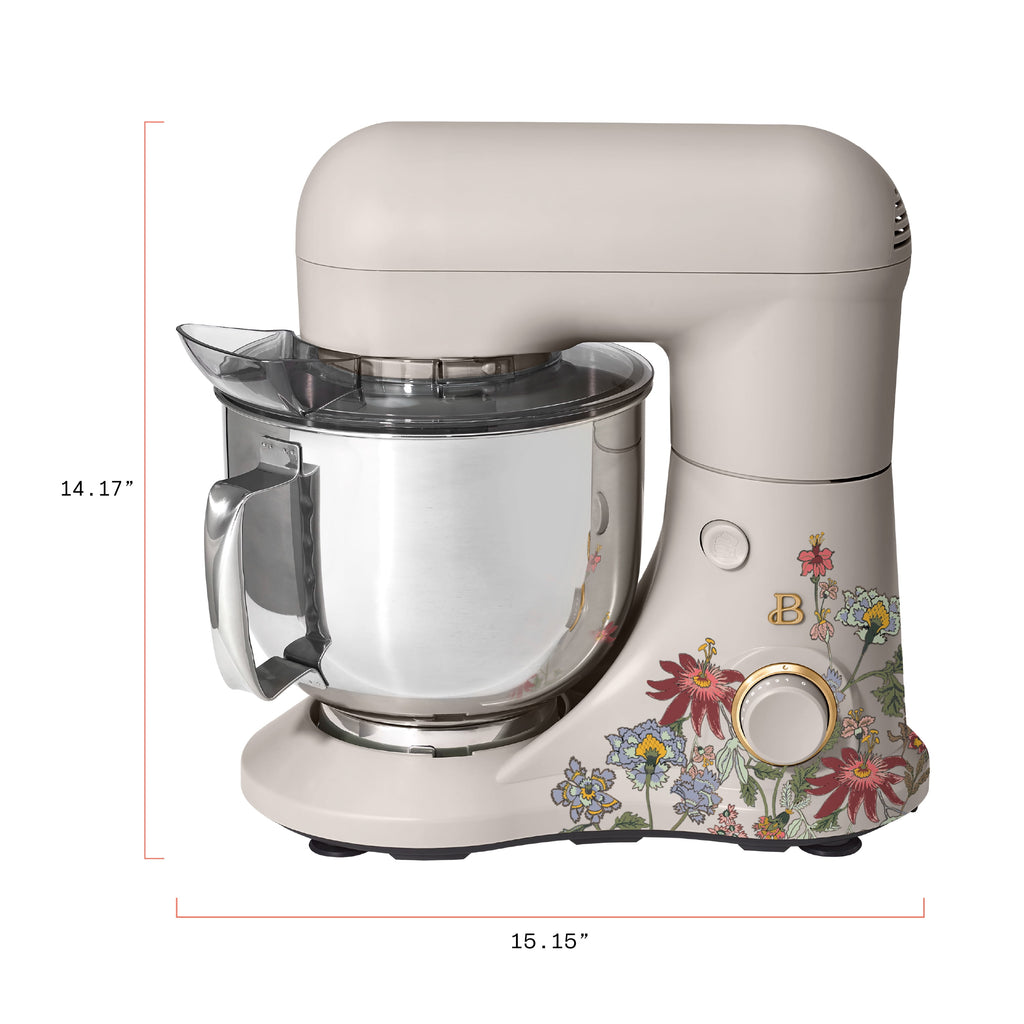 Beautiful 5.3 Qt Stand Mixer, Lightweight & Powerful with Tilt-Head, Chocolate by Drew Barrymore