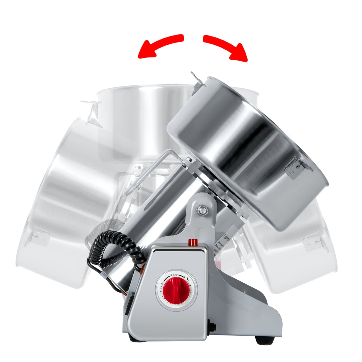 TOPCHANCES 2500g Commercial Spice Grinder Electric Herb Grain Mill Grinder 4200W High Speed Pulverizer